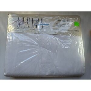 Caress Twin Flat Sheet White NEW Sealed Orig‎ Package Vintage MERVYN'S USA
